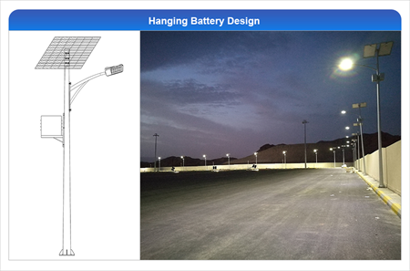 Hanging Battery Solar Street Lights